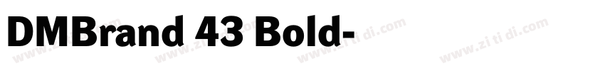DMBrand 43 Bold字体转换